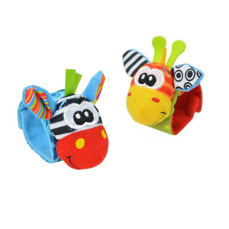 Cartoon Socks and Wrist Rattles Set