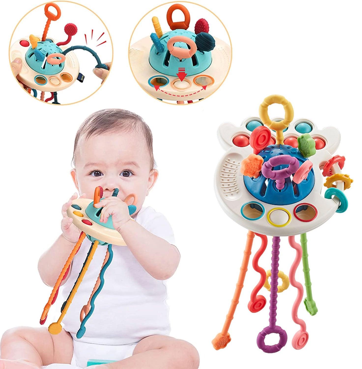 Anytoyz® Silicone Pull String Educational Toy For Babies - Anytoyz